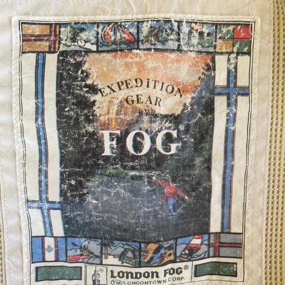 Vintage London Fog Yellow Rain Jacket Windbreaker SZ LRG - Picture 8 of 10